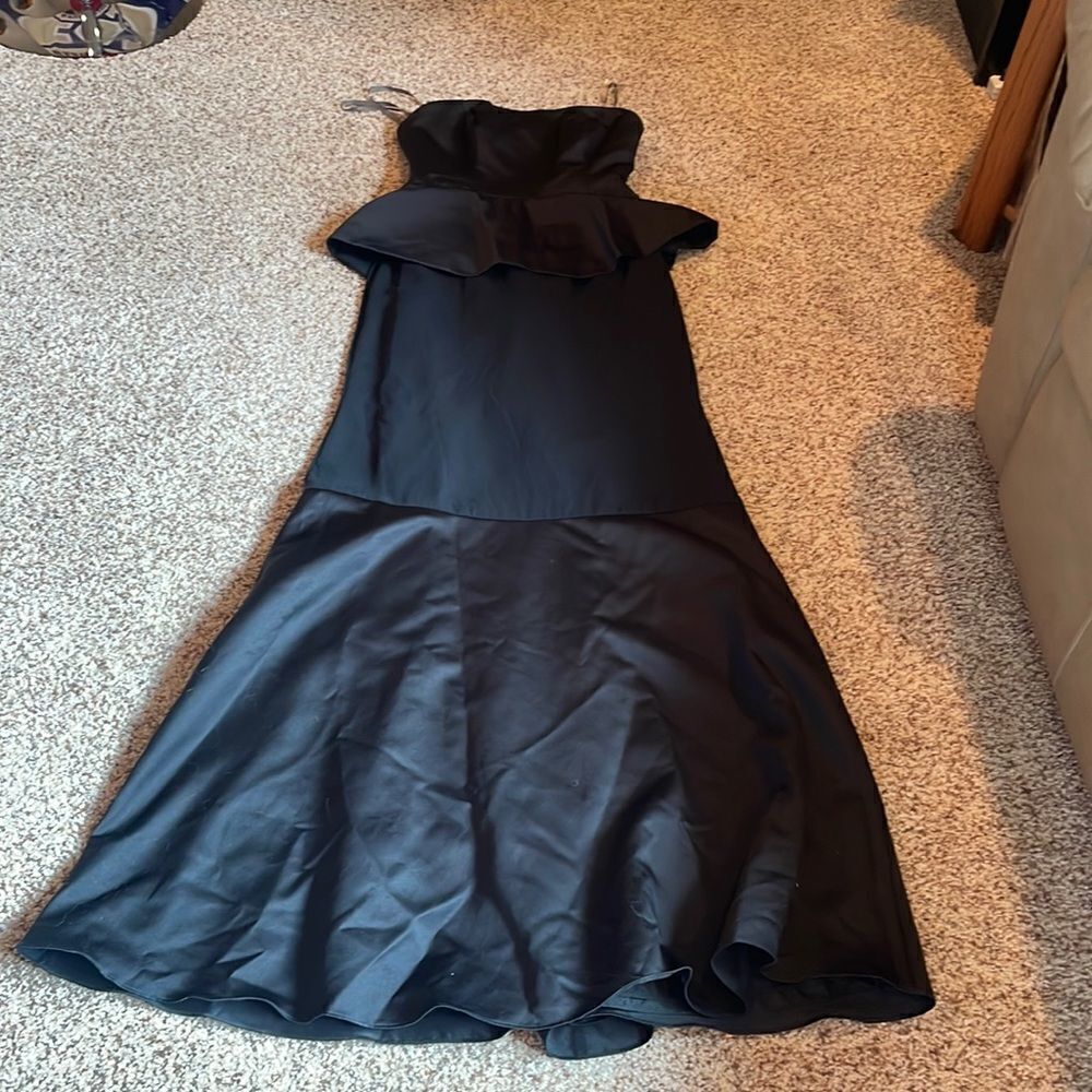 White by Vera Wang Black strapless ball gown